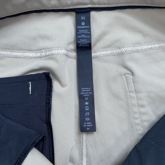 Lululemon ABC Slim Pants Warpstreme Khaki Tan Size 30 - Picture 4 of 12